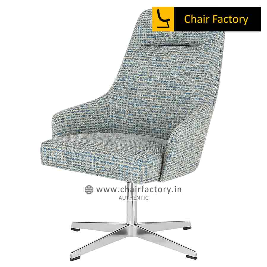 Cusack High Lounge chair Fabeic